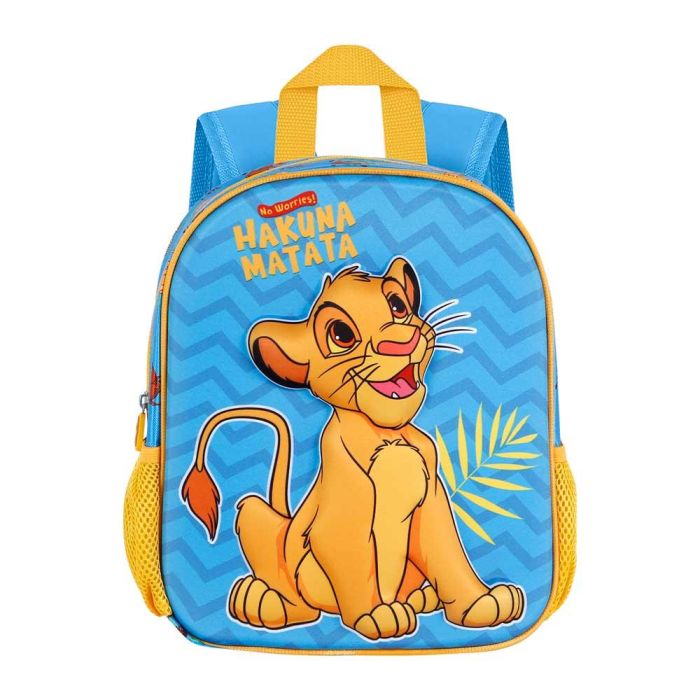 Mochila 3D Pequeña Hakuna Disney El Rey León Azul 1