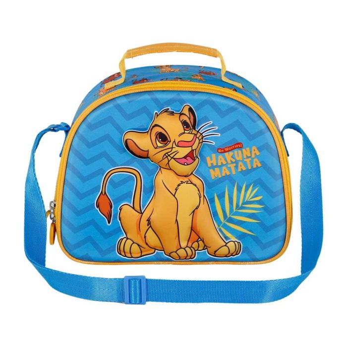 Bolsa Portamerienda 3D Hakuna Disney El Rey León Azul 1