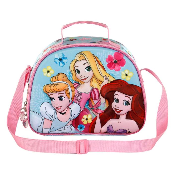 Bolsa Portamerienda 3D Adorable Princesas Disney Azul 1
