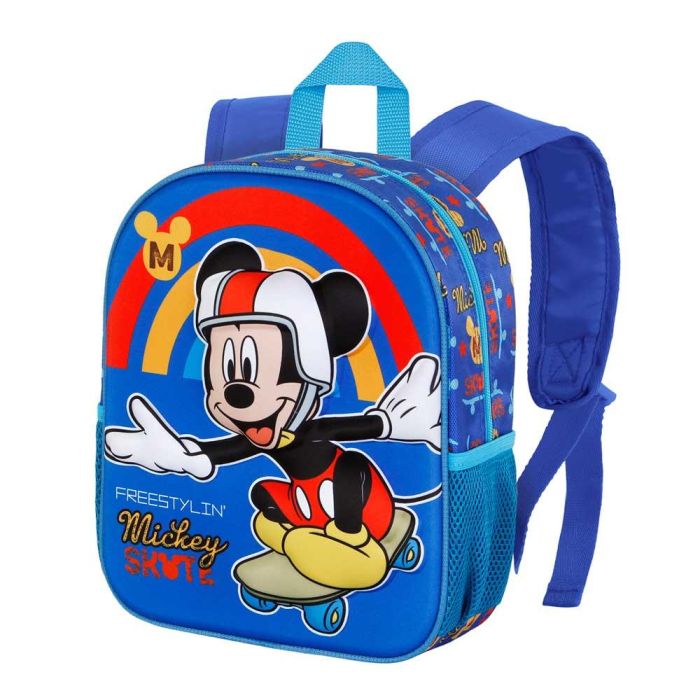 Mochila 3D Pequeña Freestyle Disney Mickey Mouse Azul