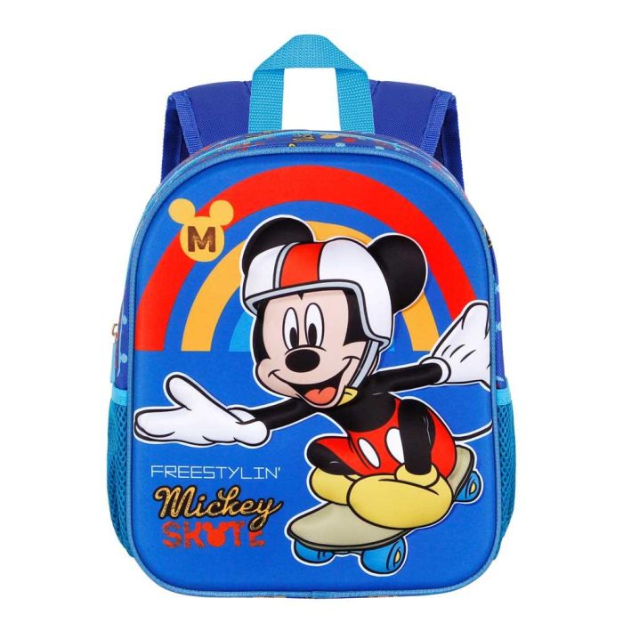 Mochila 3D Pequeña Freestyle Disney Mickey Mouse Azul 1