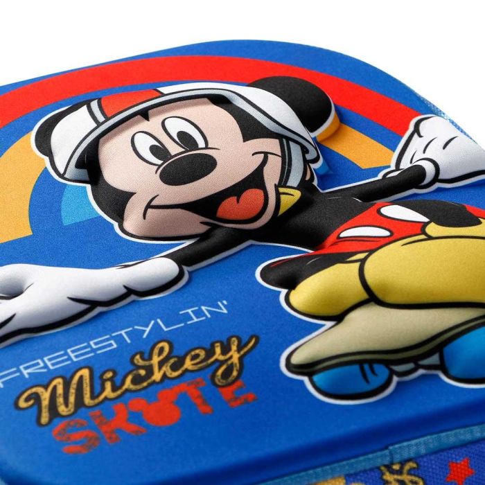 Mochila 3D Pequeña Freestyle Disney Mickey Mouse Azul 3