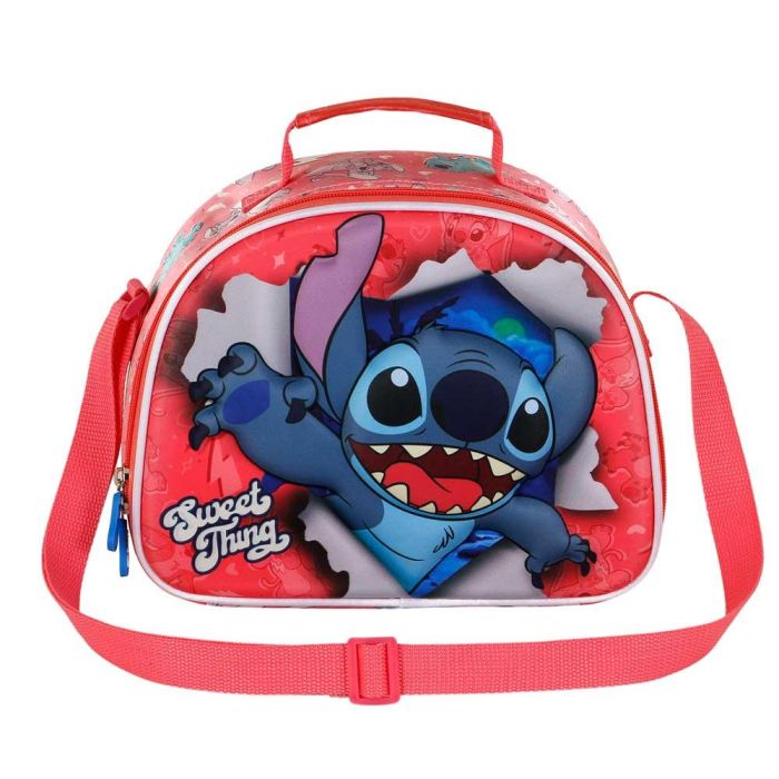 Bolsa Portamerienda 3D Thing Disney Lilo y Stitch Rosa 1