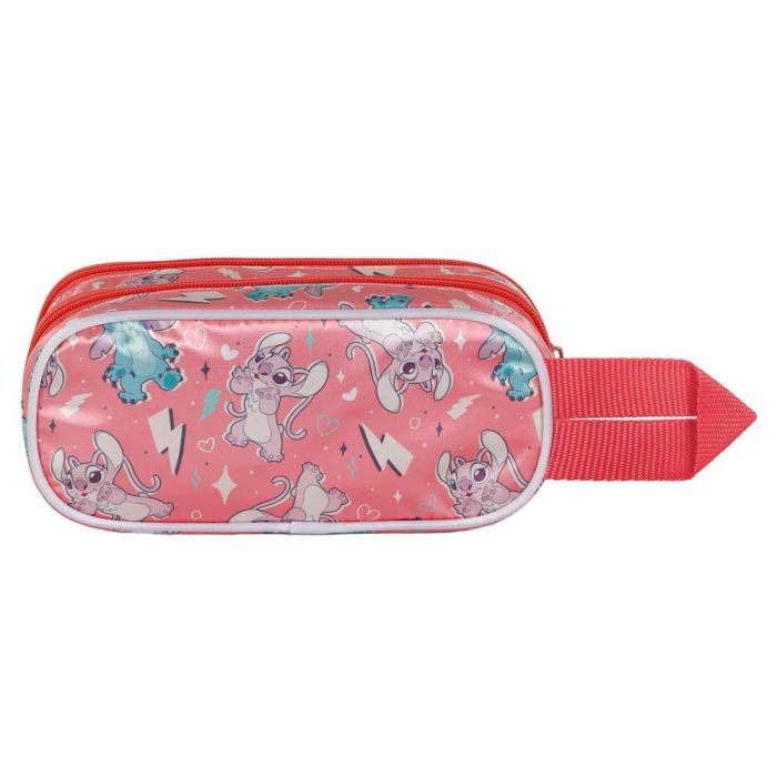 Estuche Portatodo 3D Doble Thing Disney Lilo y Stitch Rosa 2