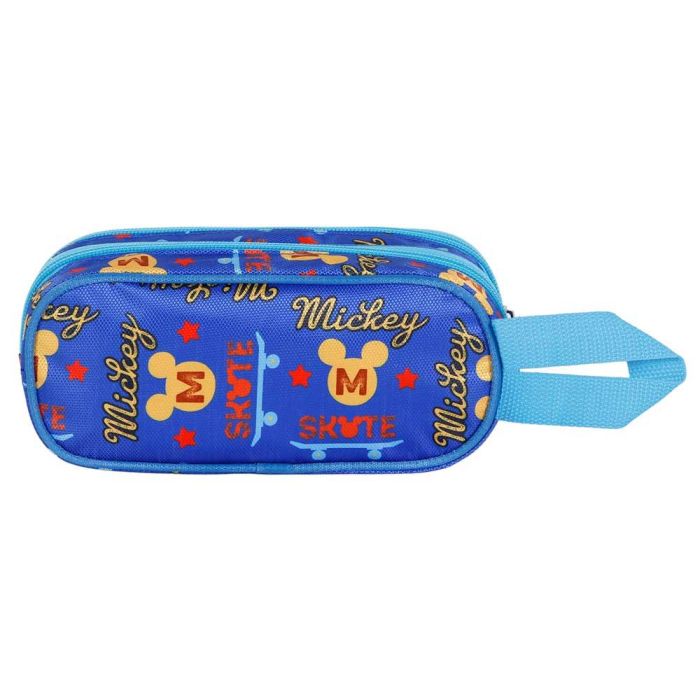 Estuche Portatodo 3D Doble Freestyle Disney Mickey Mouse Azul 2