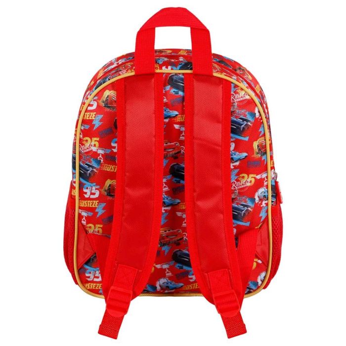 Mochila 3D Pequeña Bumper Disney Cars 3 Rojo 2