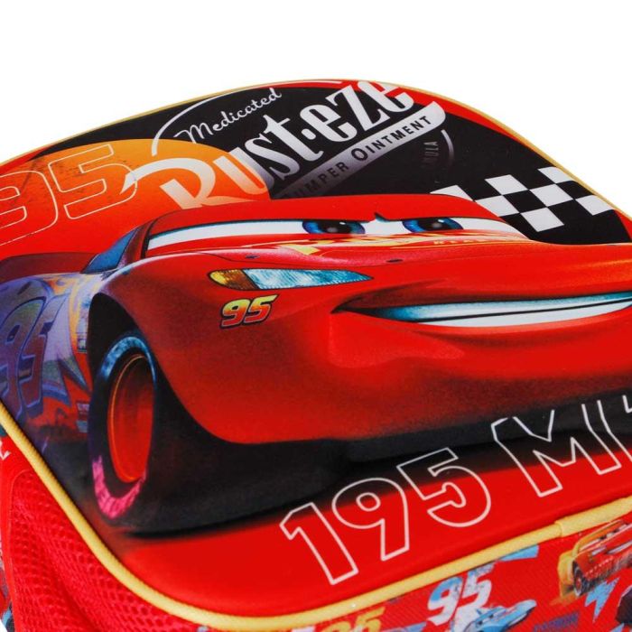 Mochila 3D Pequeña Bumper Disney Cars 3 Rojo 3