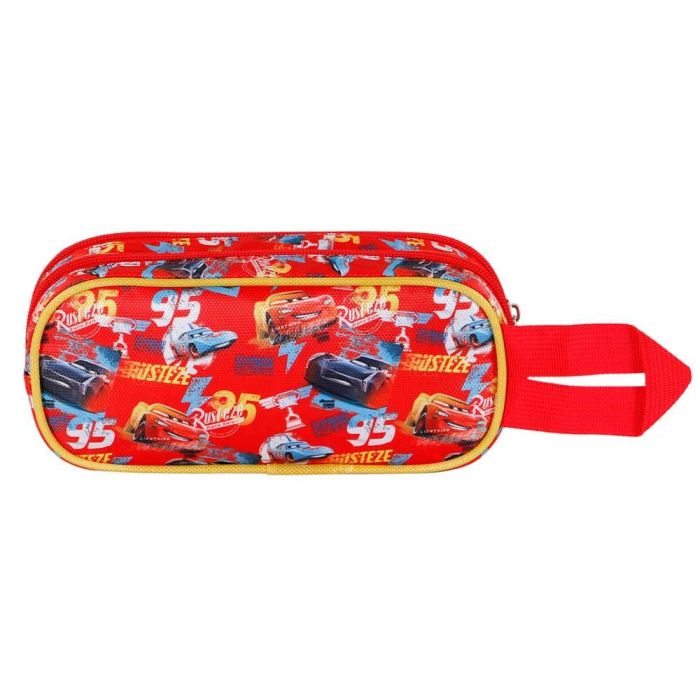 Estuche Portatodo 3D Doble Bumper Disney Cars 3 Rojo 2