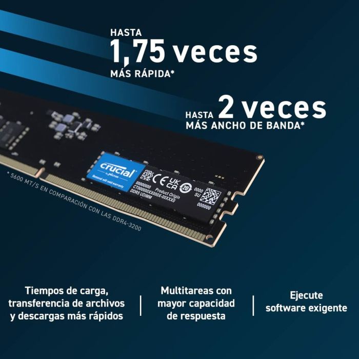 Memoria RAM Crucial CT2K16G56C46U5 32 GB 3