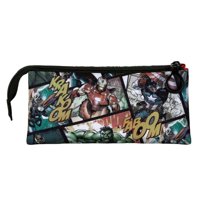 Estuche Portatodo Triple React Marvel Los Vengadores Multicolor 2