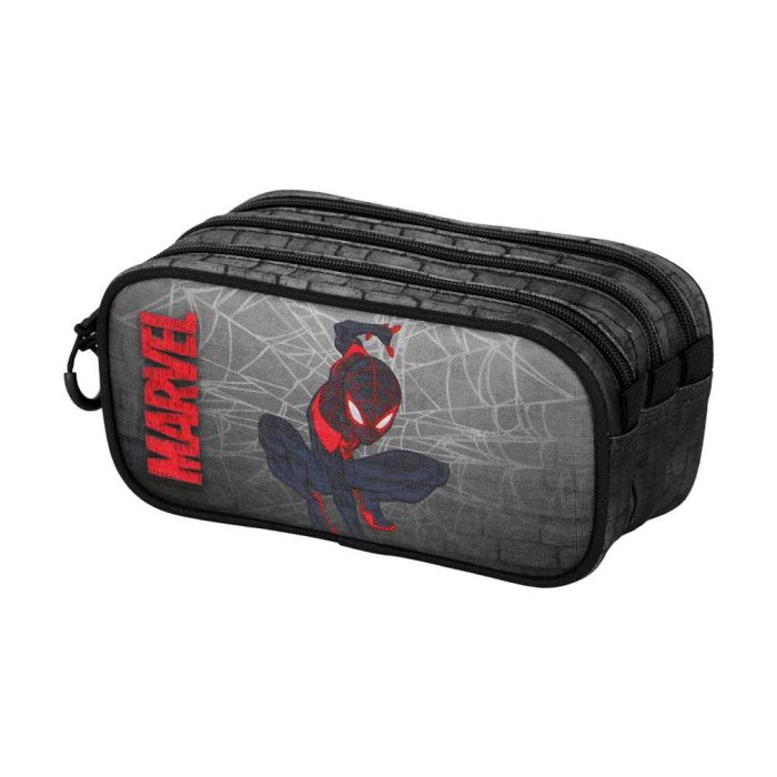 Estuche Portatodo Trick FAN 2.2 Spin Marvel Spiderman Gris