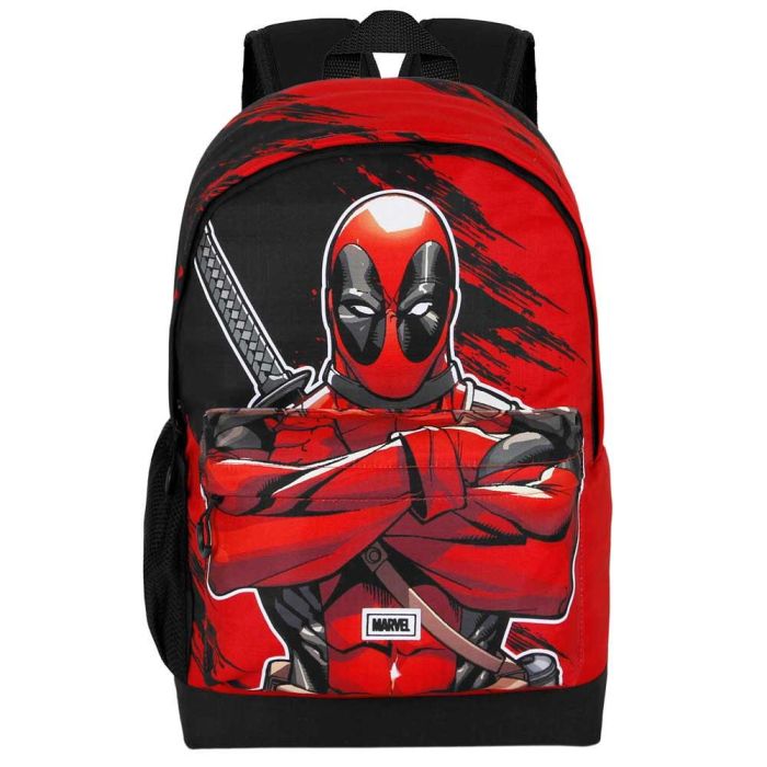 Mochila HS PLUS Bad Marvel Deadpool Rojo 1