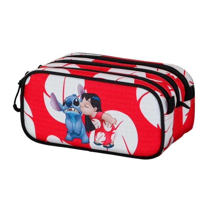 Estuche Portatodo Trick FAN 2.2 Kiss Disney Lilo y Stitch Rojo