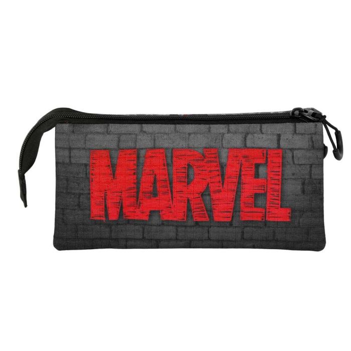 Estuche Portatodo Triple Spin Marvel Spiderman Gris 2