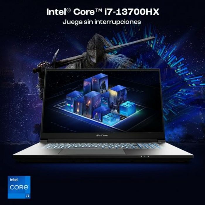 Notebook PcCom Revolt 4070 Qwerty Español Intel Core i7-13700HX 32 GB RAM 17,3" 500 GB SSD 5