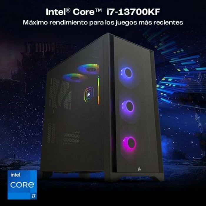 PC de Sobremesa PcCom PCC-IMP3-13700KF-2TB-4070TI-BLK Intel Core i7-13700KF 32 GB RAM 2 TB SSD 6