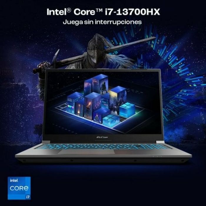 Notebook PcCom Revolt 4070 Qwerty Español Intel Core i7-13700HX 32 GB RAM 15,6" 500 GB SSD 6