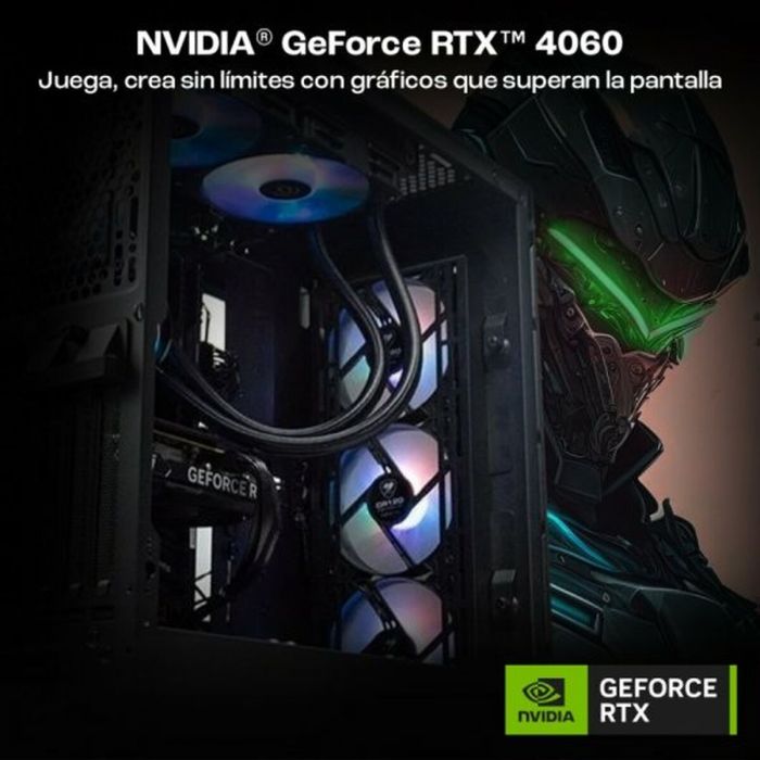 PC de Sobremesa PcCom Nvidia Geforce RTX 4060 32 GB RAM 2 TB SSD 4