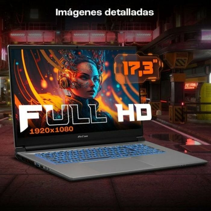 Notebook PcCom Revolt 4060 Qwerty Español Intel Core i7-13700H 16 GB RAM 17,3" 1 TB SSD 3