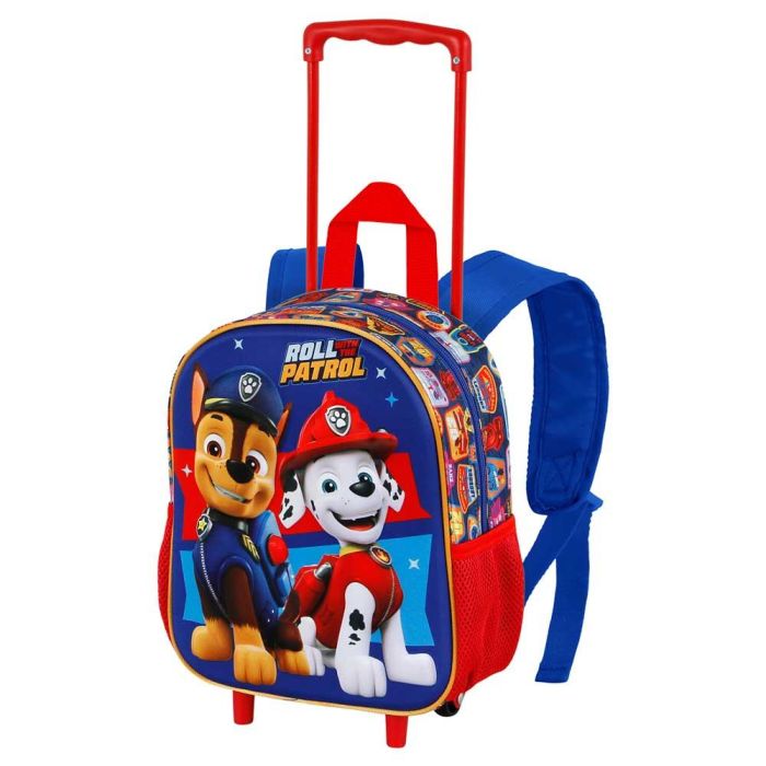 Mochila 3D con Ruedas Pequeña Duty Paw Patrol La Patrulla Canina Multicolor