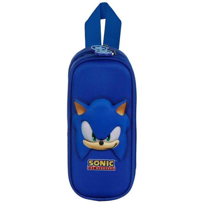 Estuche Portatodo 3D Doble Face Sonic The Hedgehog - SEGA Azul 1