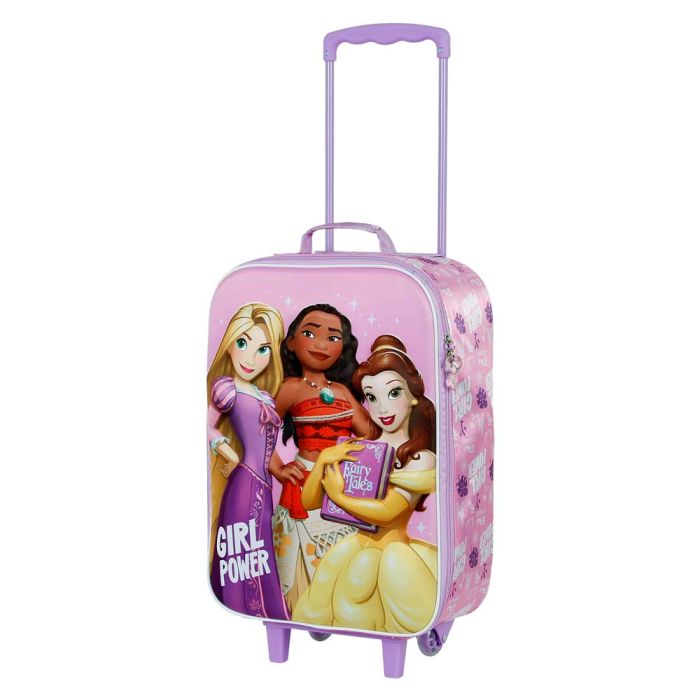Maleta Trolley Soft 3D Power Disney Princesas Lila