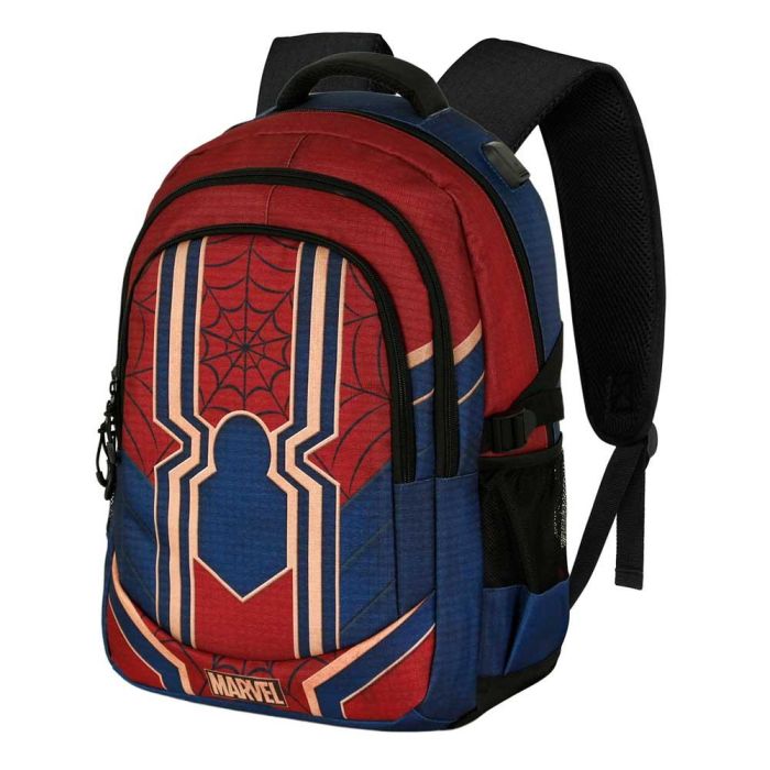 Mochila Running PLUS Drop Marvel Spiderman Rojo