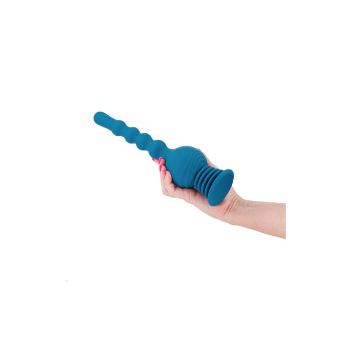 Vibrador Anal Negro NS Novelties Revolution Azul 2