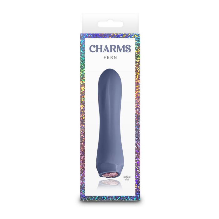 Mini Vibrador NS Novelties Charms Fern Gray Gris 1