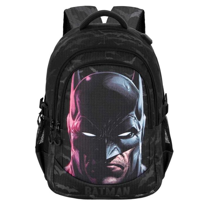 Mochila Running PLUS Face DC Comics Batman Negro 1