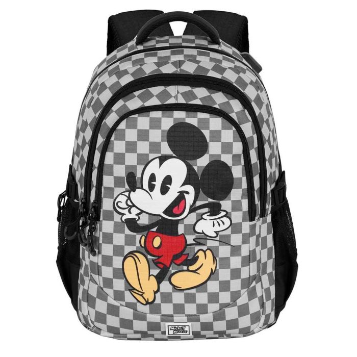 Mochila Running PLUS Move Disney Mickey Mouse Gris 1