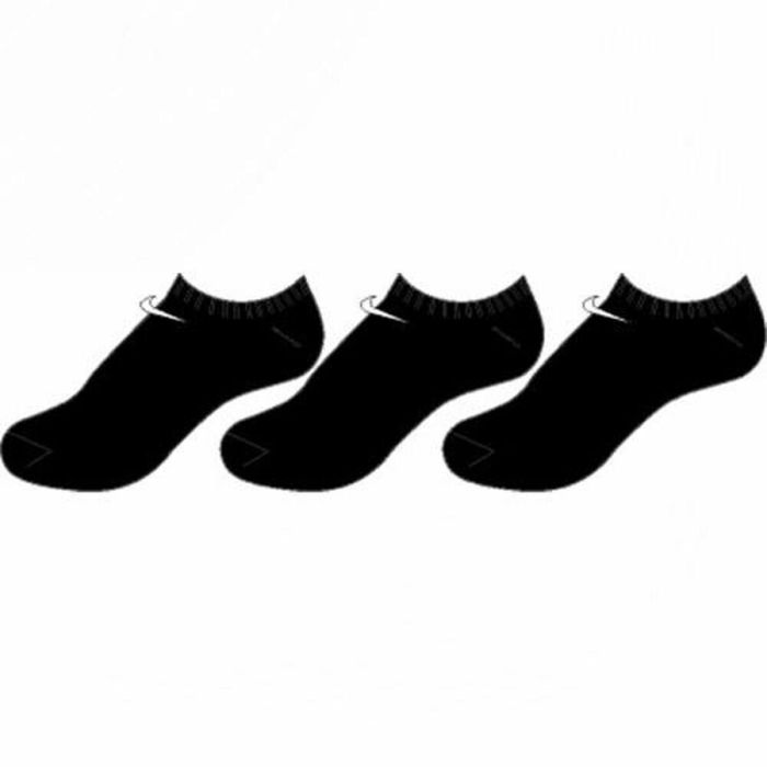Calcetines Tobilleros Deportivos Nike SX2554-6P Negro/Blanco (3 pcs) 1