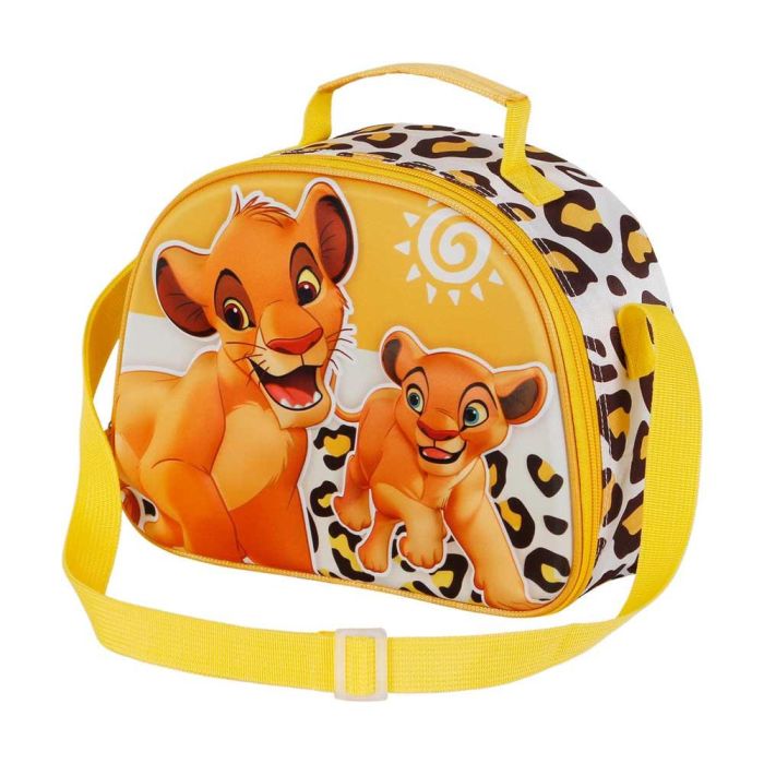 Bolsa Portamerienda 3D Africa Disney El Rey León Amarillo