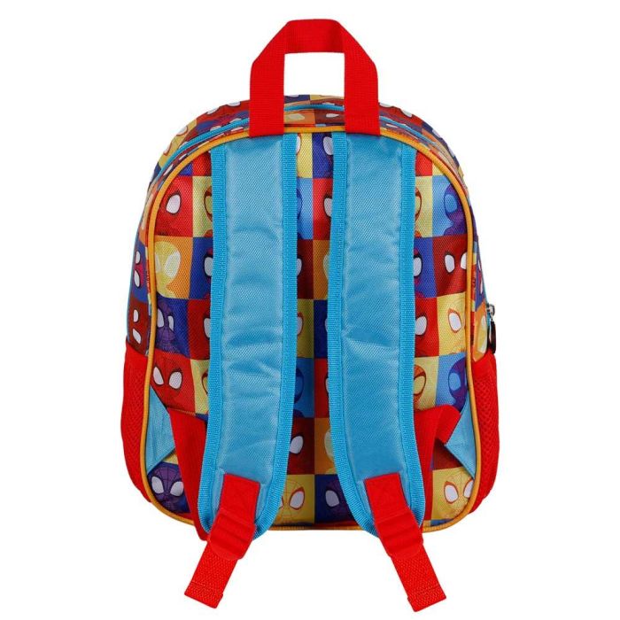 Mochila 3D Pequeña Three Marvel Spiderman Azul 2