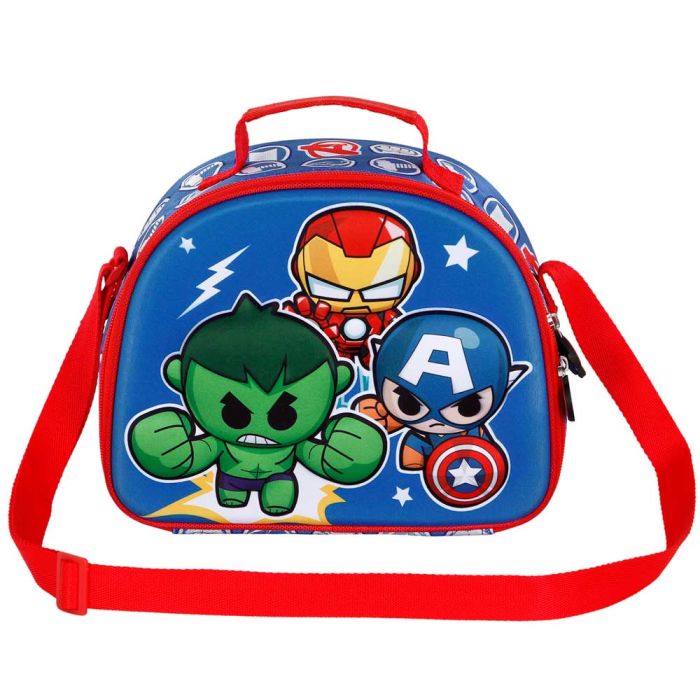 Bolsa Portamerienda 3D Mini Heroes Marvel Los Vengadores Multicolor 1