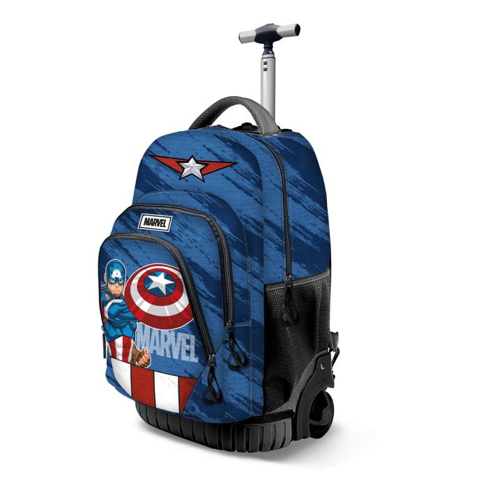 Mochila Trolley GTS FAN Gears Marvel Capitán América Azul