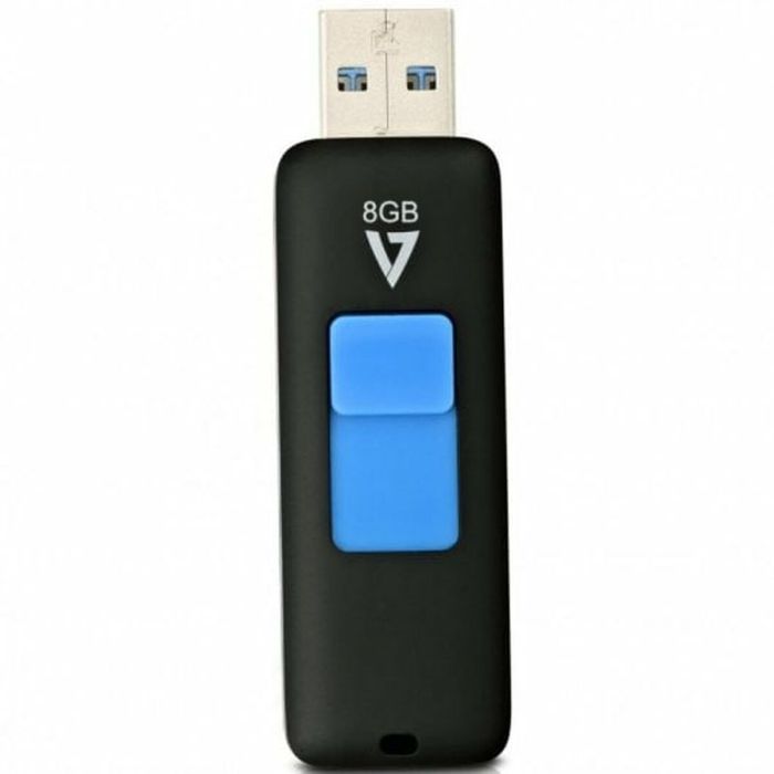 Pendrive V7 J153269 USB 3.0 Azul Negro 8 GB