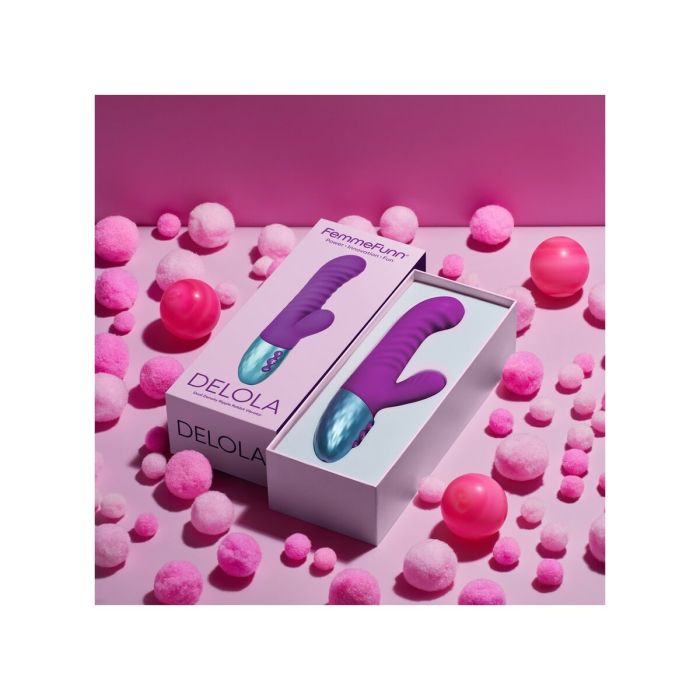 Vibrador Doble Estimulación FemmeFunn Delola Morado 2