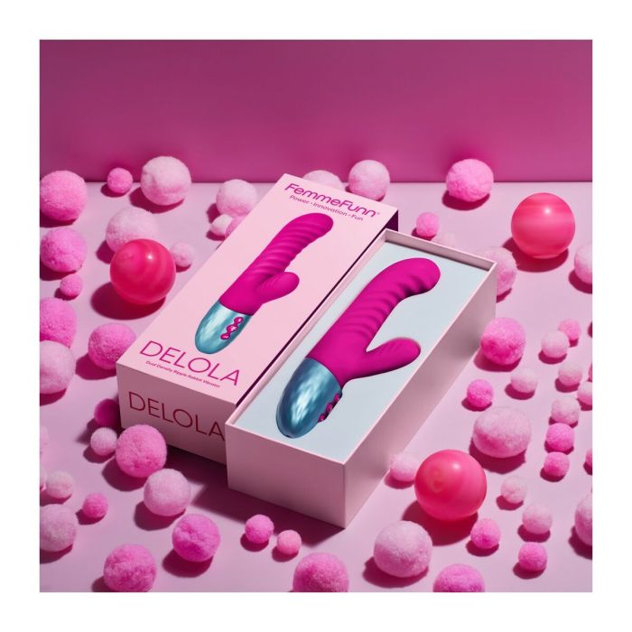 Vibrador Doble Estimulación FemmeFunn Delola Rosa 2