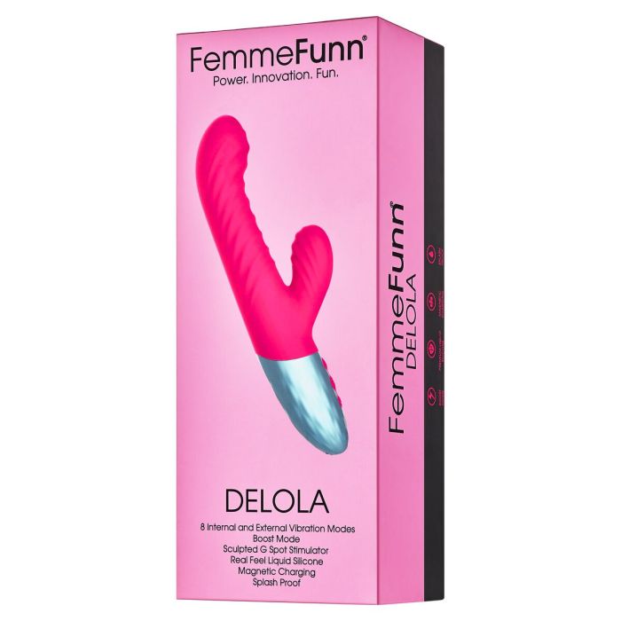 Vibrador Doble Estimulación FemmeFunn Delola Rosa 1