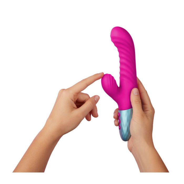 Vibrador Doble Estimulación FemmeFunn Delola Rosa 5