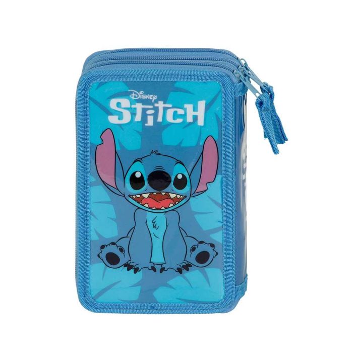 Estuche Plumier Completo Triple Sit Disney Lilo y Stitch Azul 2