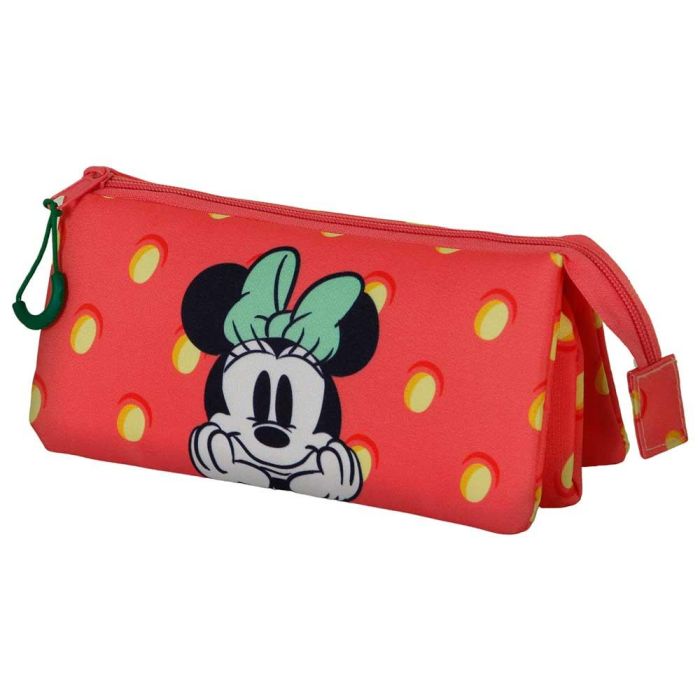 Estuche Portatodo Triple Fresh Disney Minnie Mouse Rosa