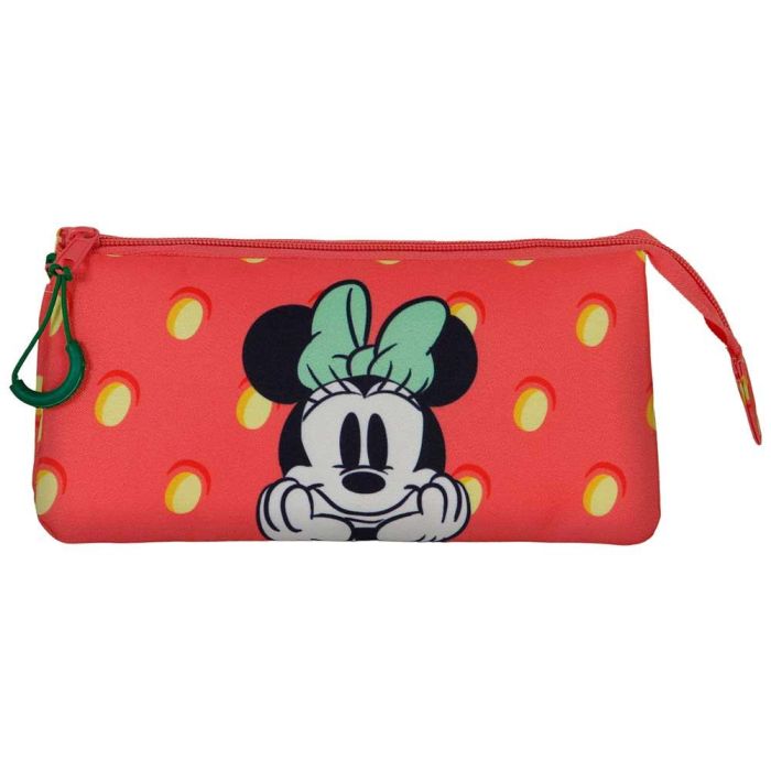 Estuche Portatodo Triple Fresh Disney Minnie Mouse Rosa 1