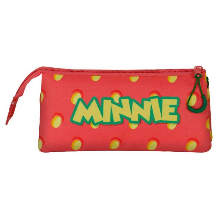 Estuche Portatodo Triple Fresh Disney Minnie Mouse Rosa 2