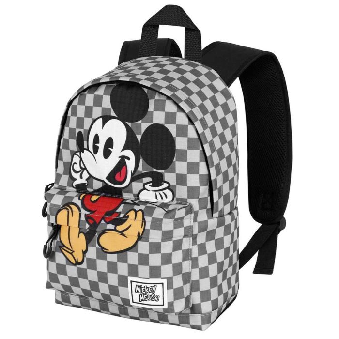 Mochila Pequeña HS FAN Move Disney Mickey Mouse Gris