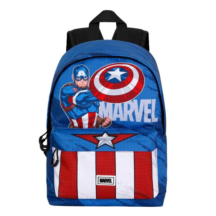 Mochila Pequeña HS FAN Gears Marvel Capitán América Azul 1