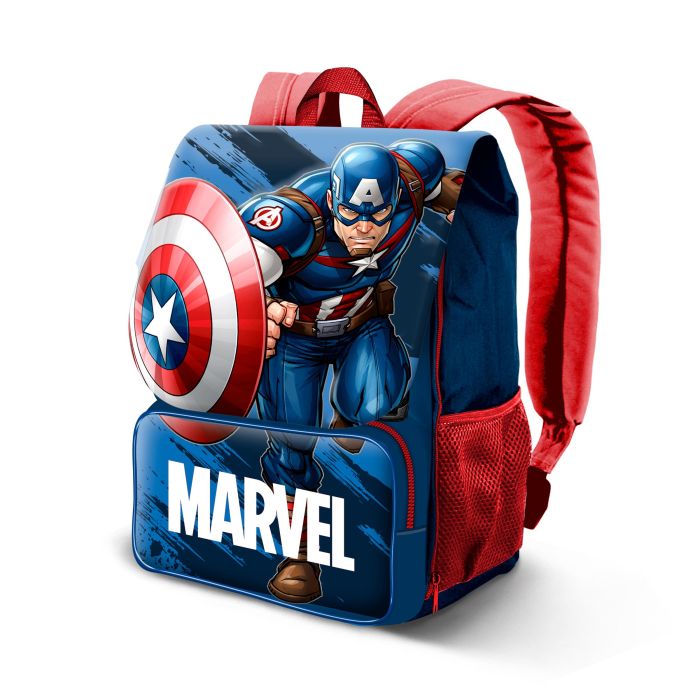 Mochila Expandible EXP Run Marvel Capitán América Azul