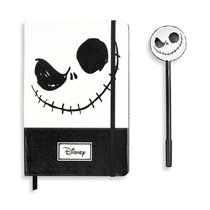 Caja Regalo con Diario y Bolígrafo Fashion Face Disney Pesadilla Antes de Navidad Negro 1