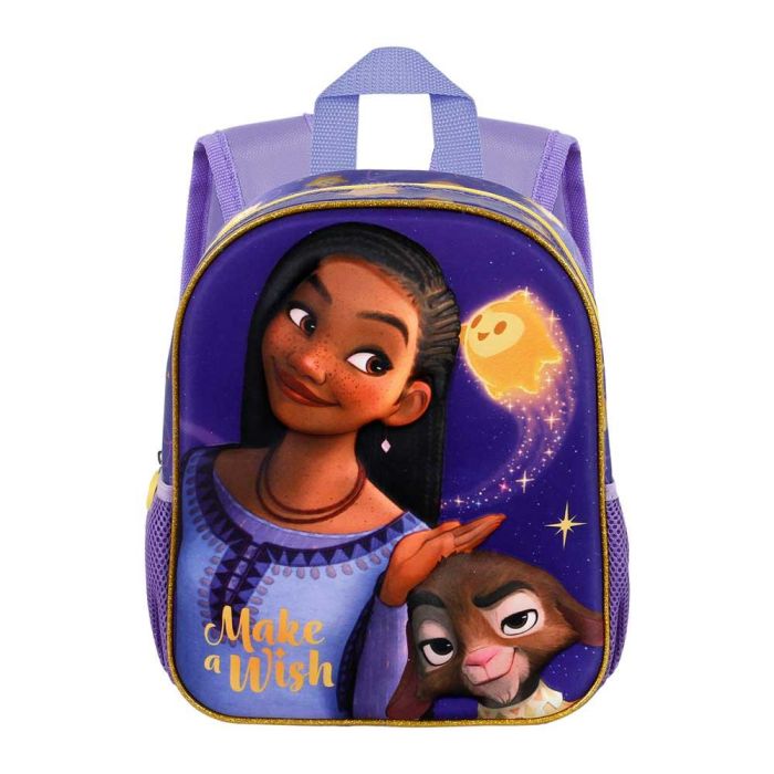 Mochila 3D Pequeña Star Disney Wish: El Poder De Los Deseos Lila 1